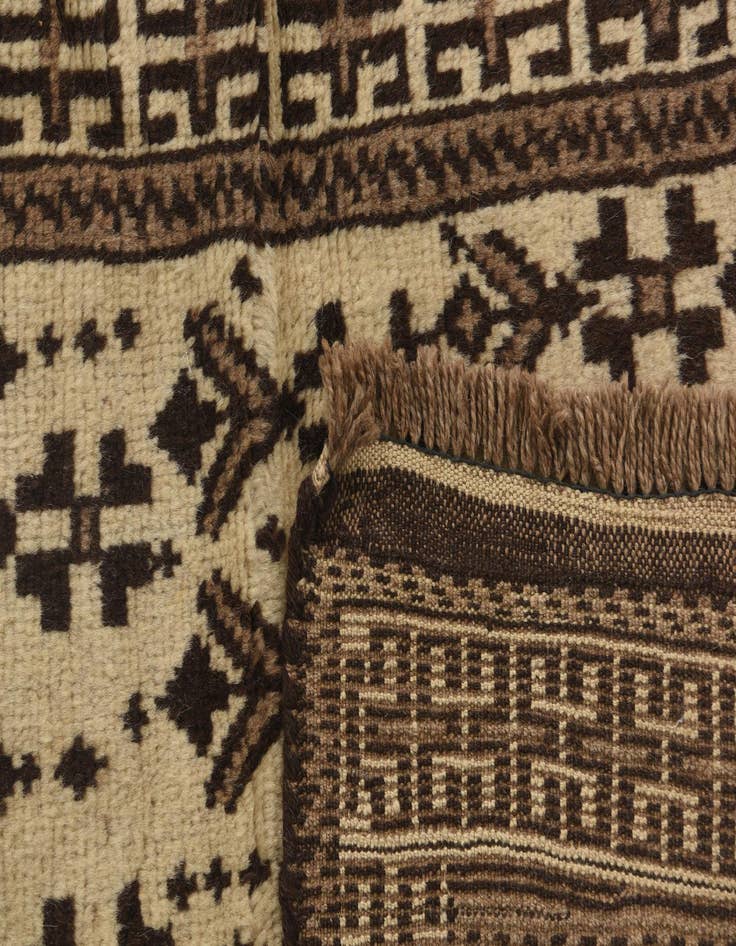 Detail image of 3' 3 x 4' 7  Hand Knotted Balouch Wool Rug