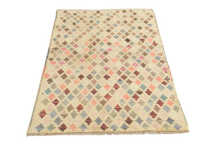 Detail image of 3' x 4' 8 Hand Knotted Balouch Wool Rug