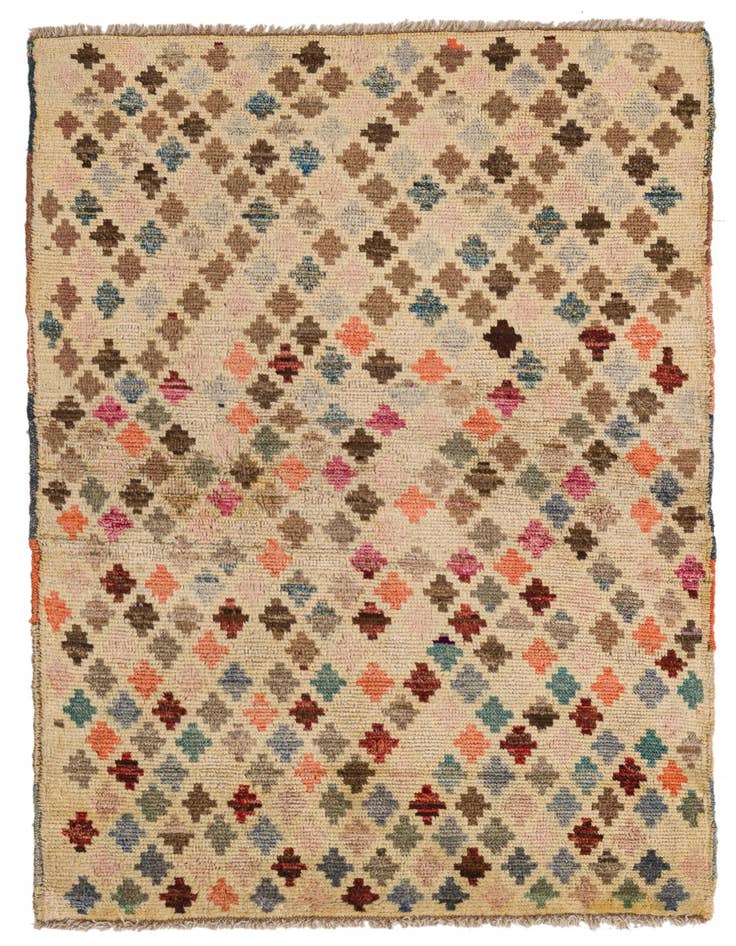 Detail image of 3' x 4' 8 Hand Knotted Balouch Wool Rug