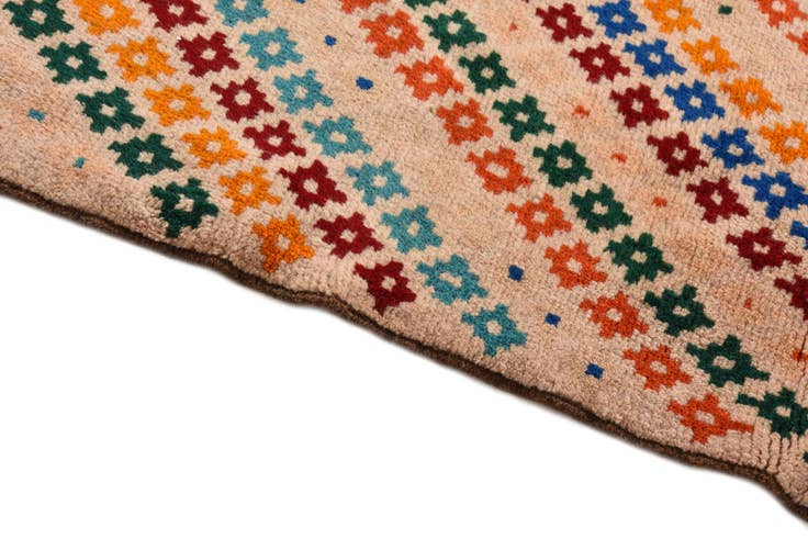 Detail image of 4' x 6' Hand Knotted Balouch Wool Rug