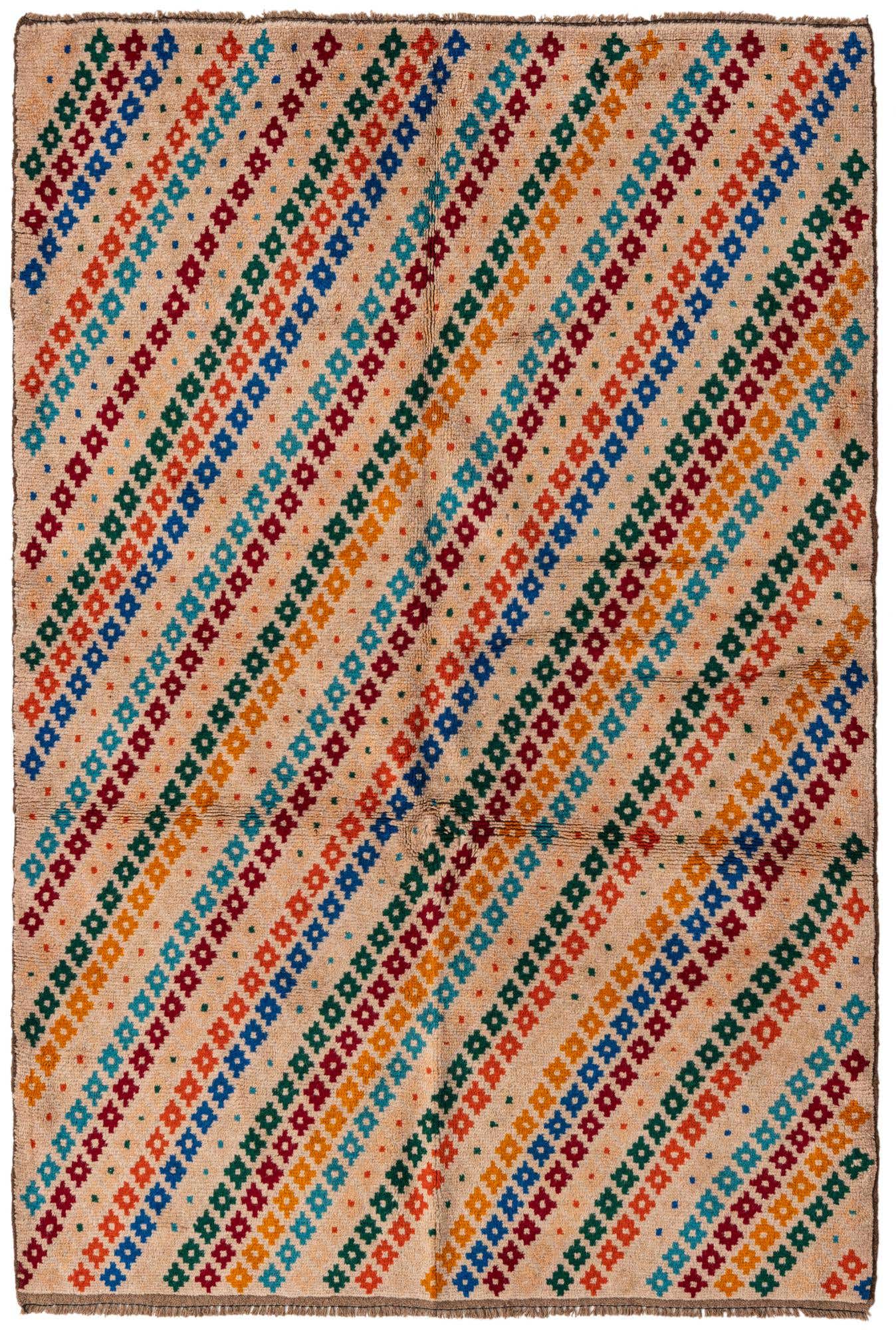 4' x 6' Hand Knotted Balouch Wool Rug