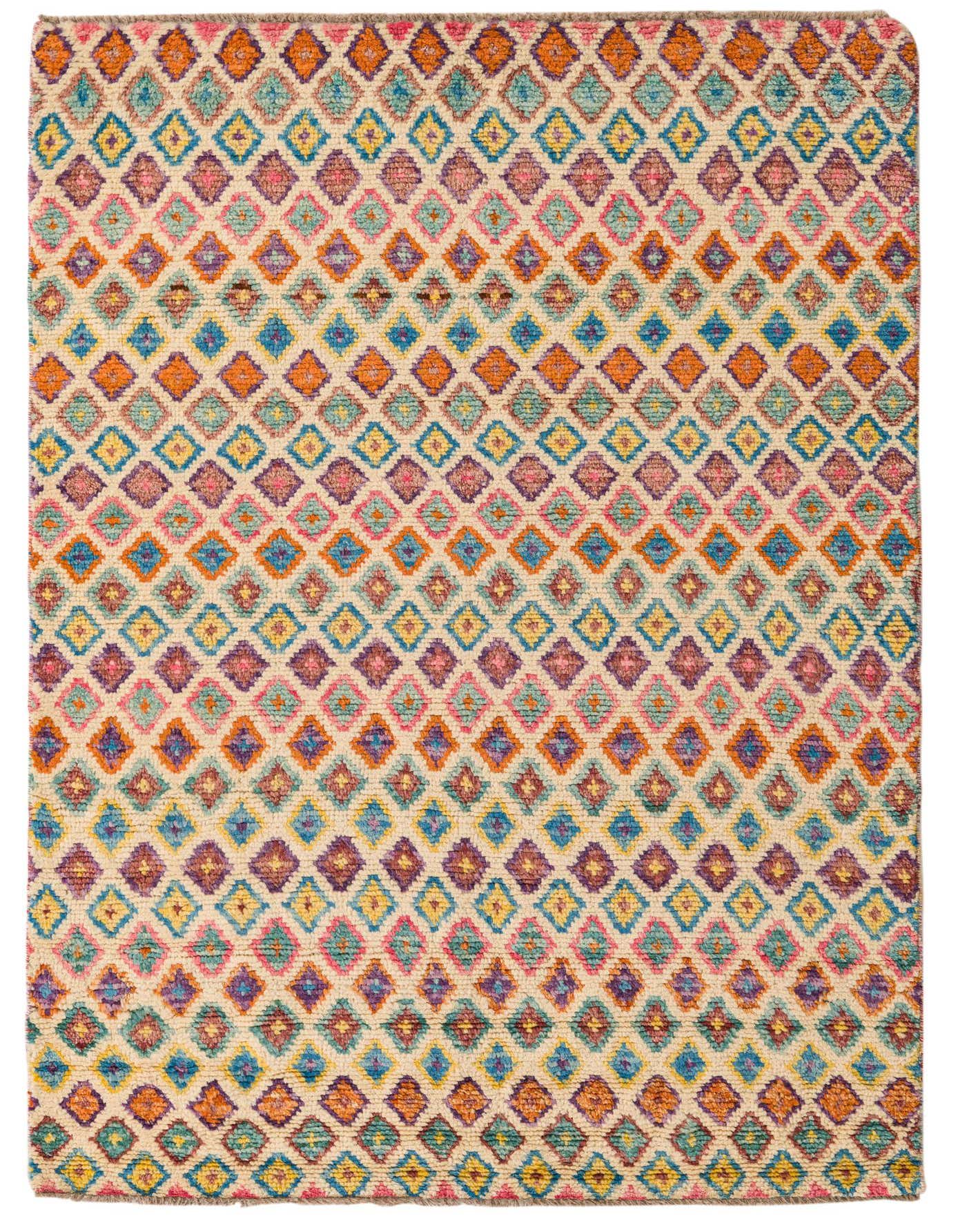 4' 5 x 6' 5 Hand Knotted Balouch Wool Rug
