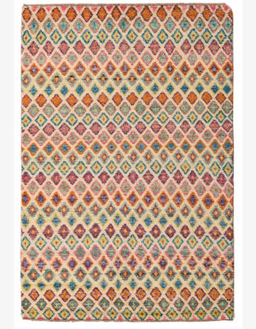 4' 5 x 6' 5 Hand Knotted Balouch Wool Rug