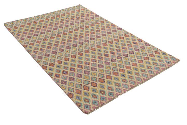 4' 3 x 6' 2 Hand Knotted Balouch Wool Rug