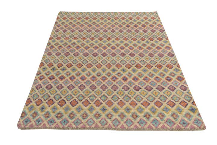 4' 3 x 6' 2 Hand Knotted Balouch Wool Rug