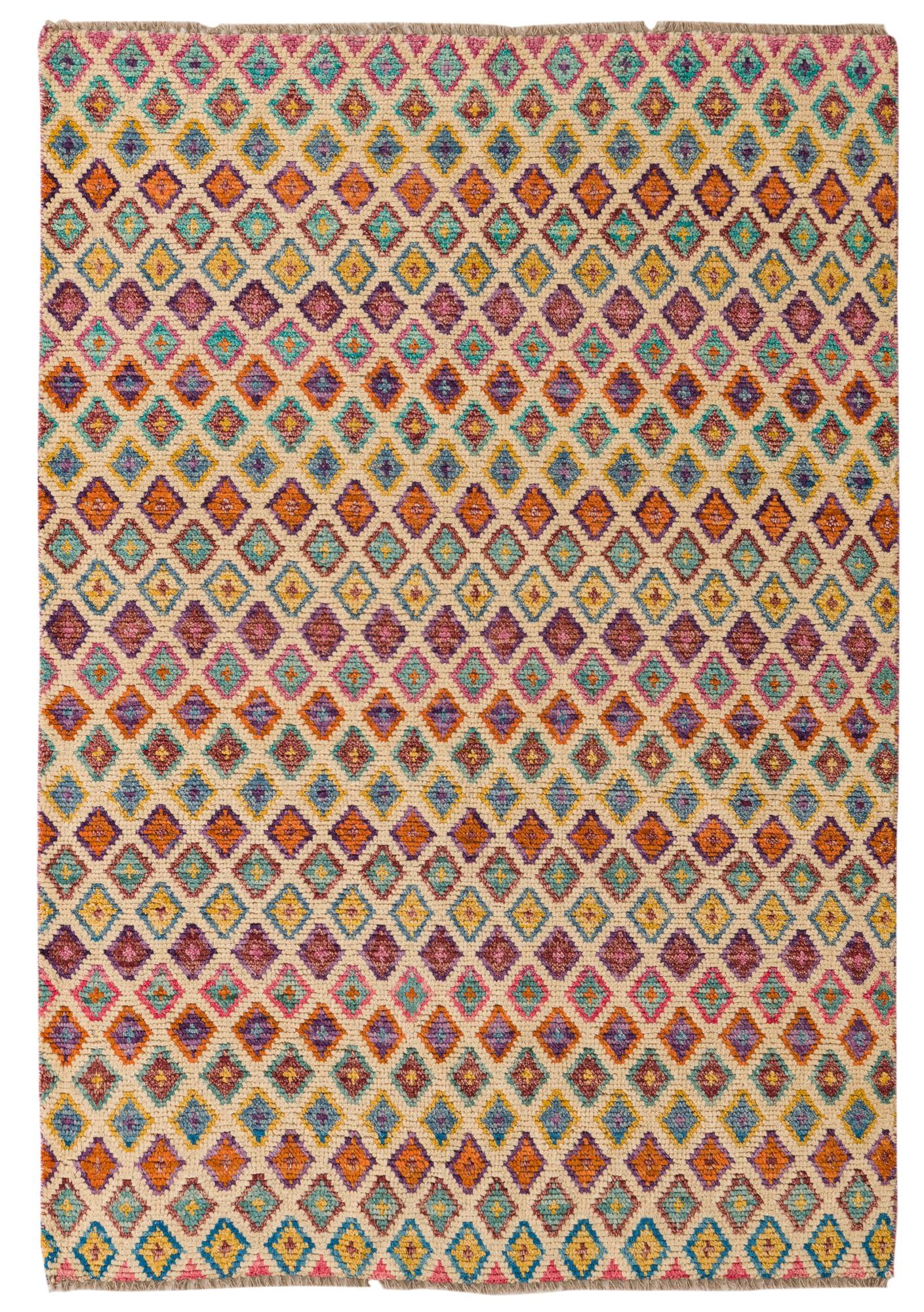4' 3 x 6' 2 Hand Knotted Balouch Wool Rug