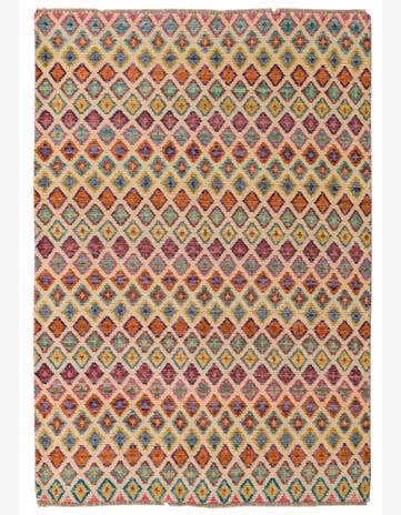 4' 3 x 6' 2 Hand Knotted Balouch Wool Rug