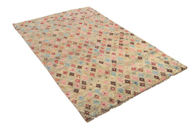 4' x 6' 1 Hand Knotted Balouch Wool Rug