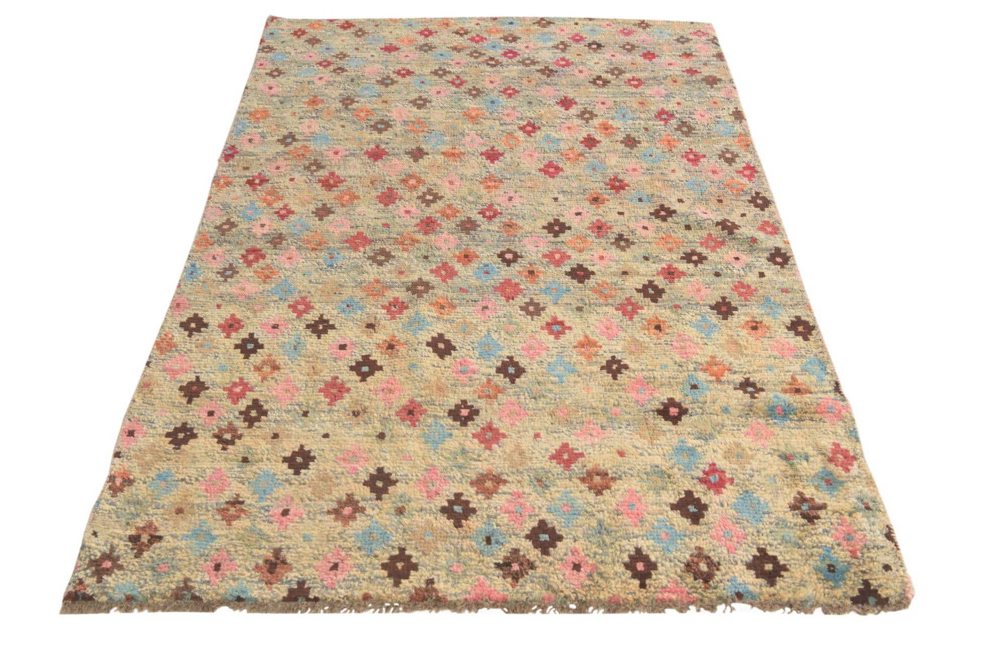 4' x 6' 1 Hand Knotted Balouch Wool Rug