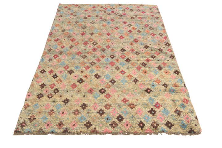 4' x 6' 1 Hand Knotted Balouch Wool Rug