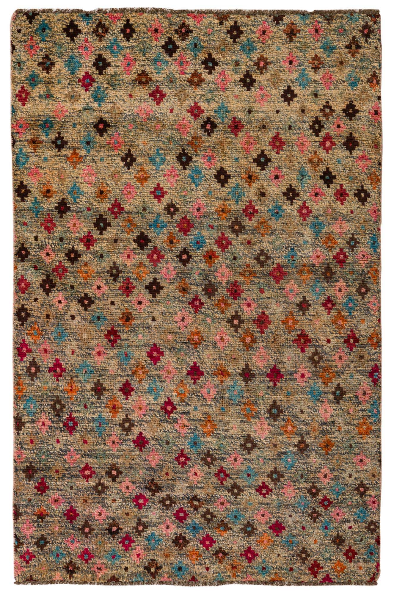 4' x 6' 1 Hand Knotted Balouch Wool Rug