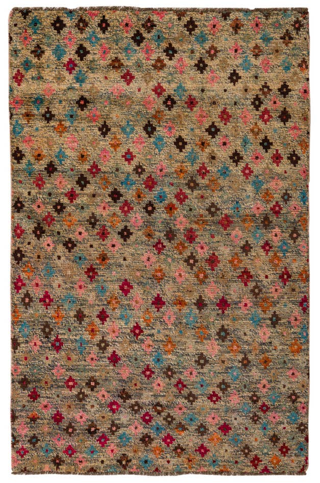 Detail image of 4' x 6' 1 Hand Knotted Balouch Wool Rug