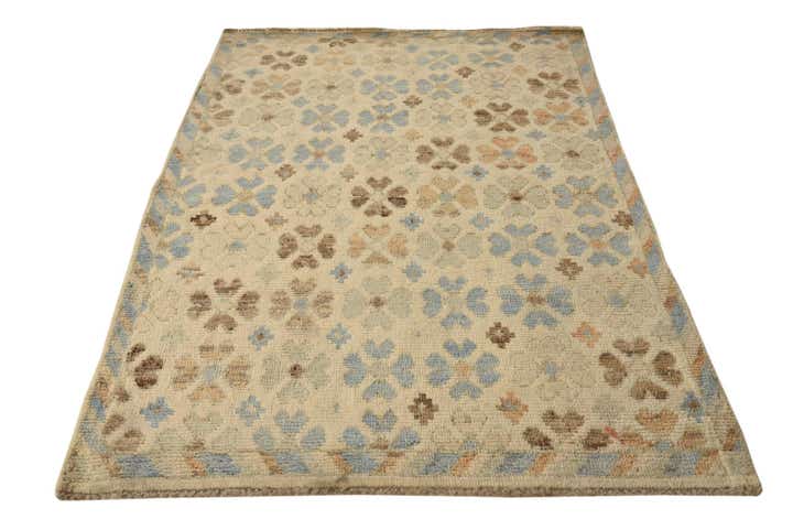 4' 5 x 6' 5 Hand Knotted Balouch Wool Rug