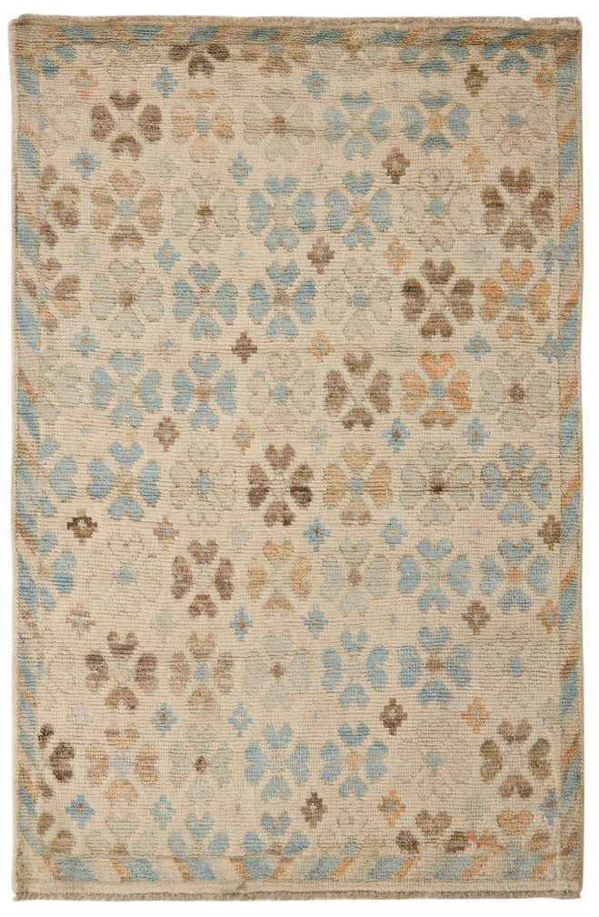 4' 5 x 6' 5 Hand Knotted Balouch Wool Rug