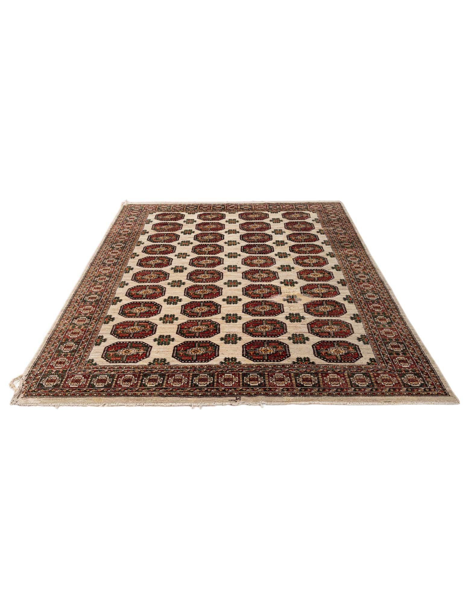 6' 6 x 9' 5 Hand Knotted Balouch Persian Wool Rug