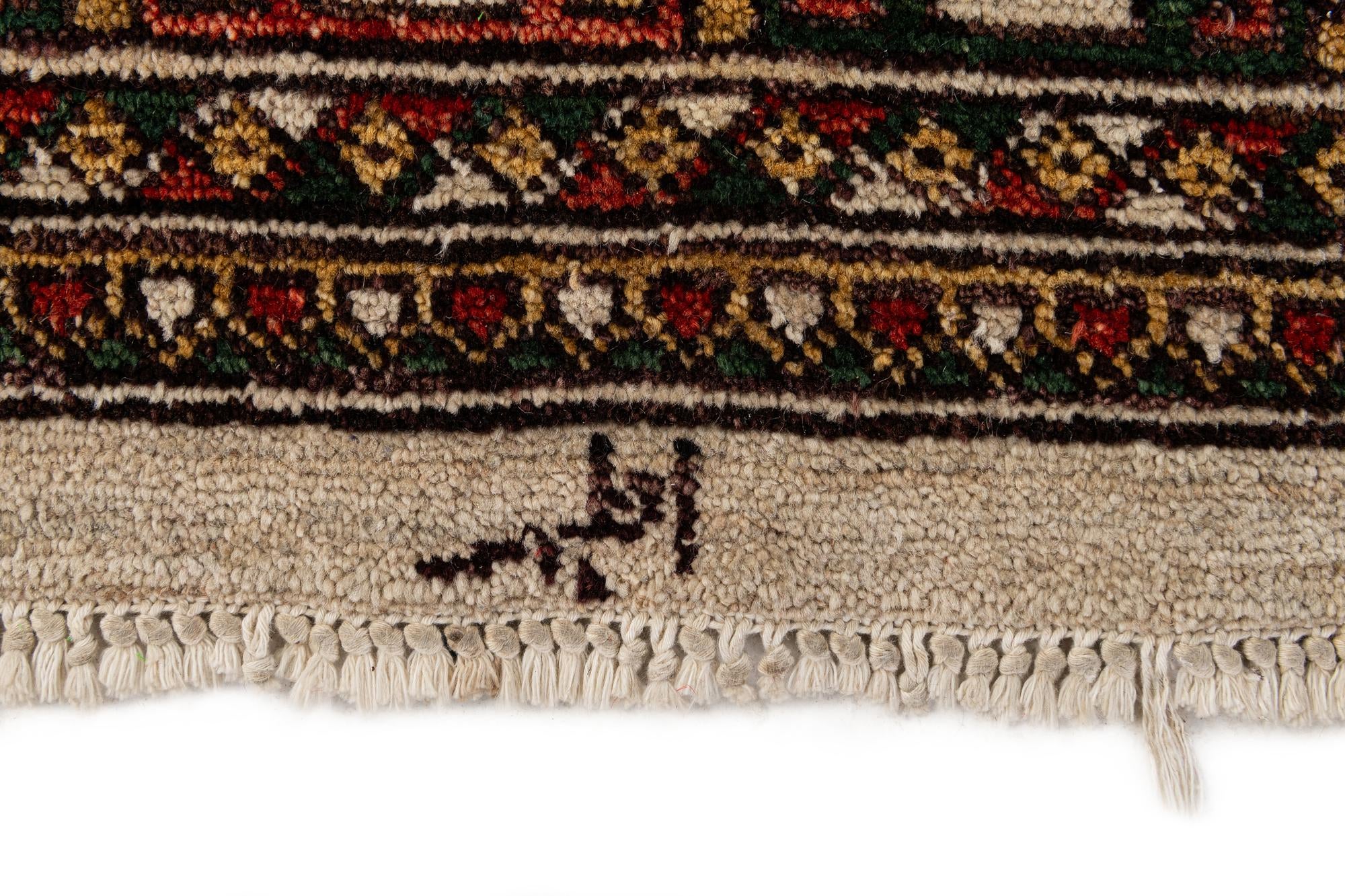 6' 6 x 9' 5 Hand Knotted Balouch Persian Wool Rug