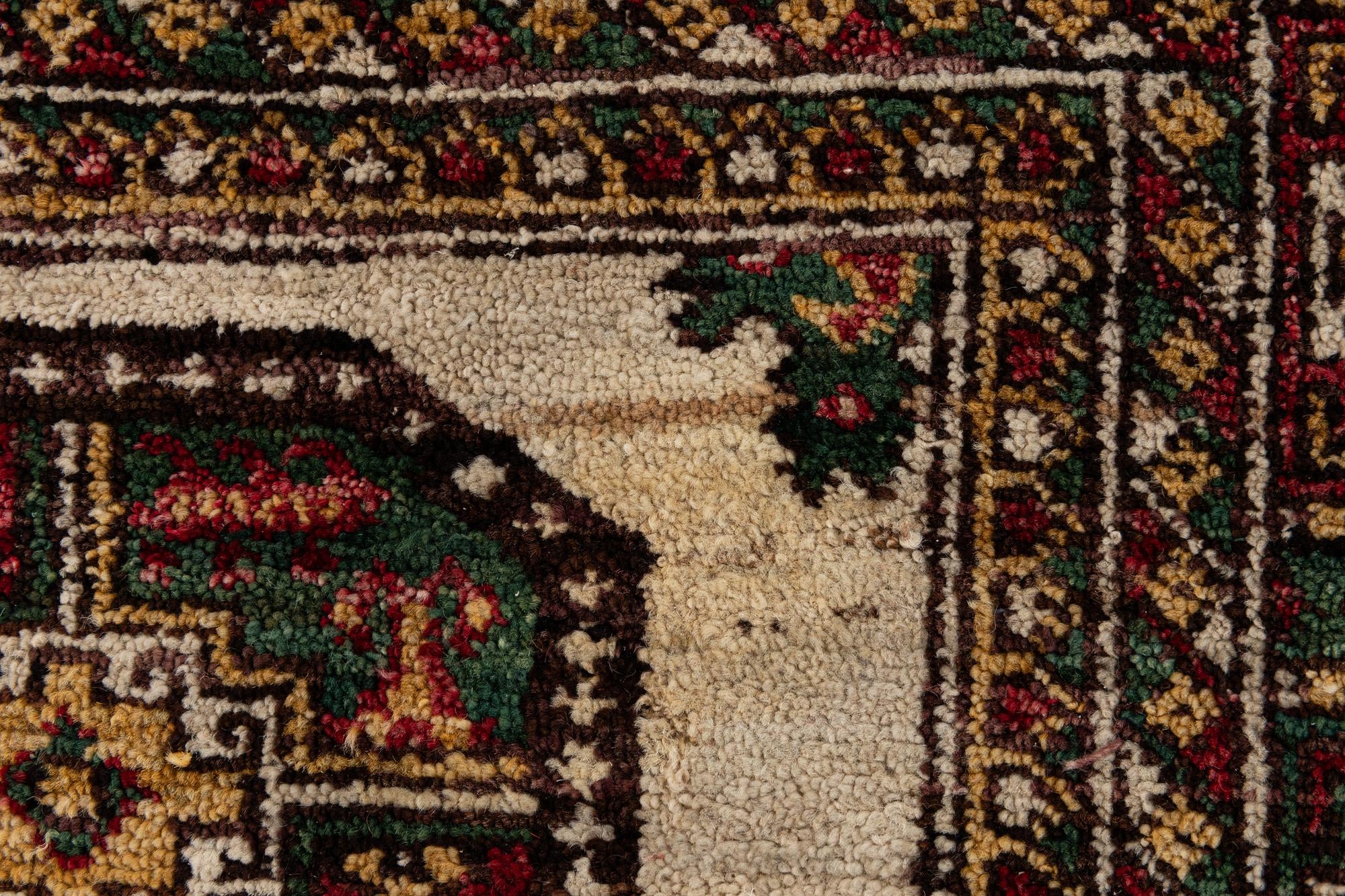 6' 6 x 9' 5 Hand Knotted Balouch Persian Wool Rug