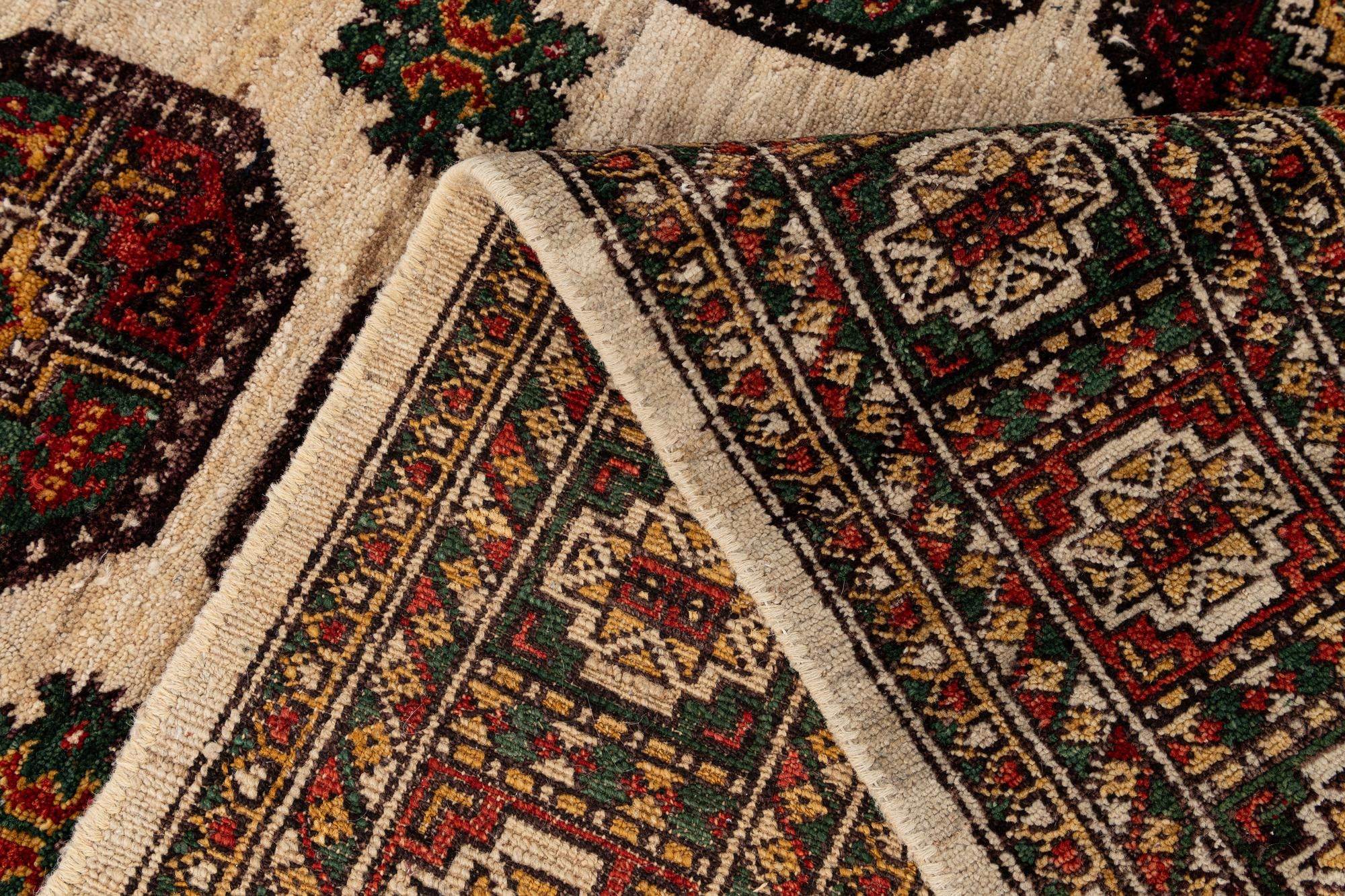 6' 6 x 9' 5 Hand Knotted Balouch Persian Wool Rug