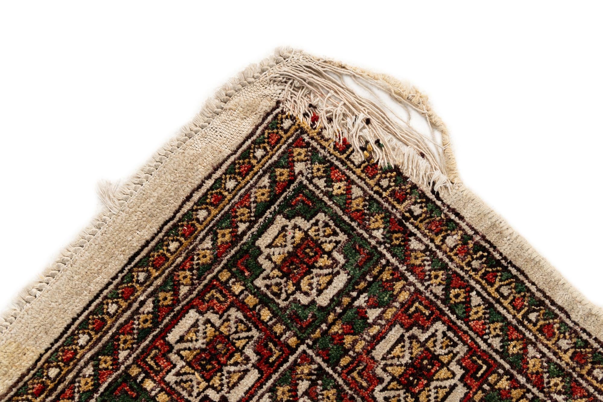 6' 6 x 9' 5 Hand Knotted Balouch Persian Wool Rug