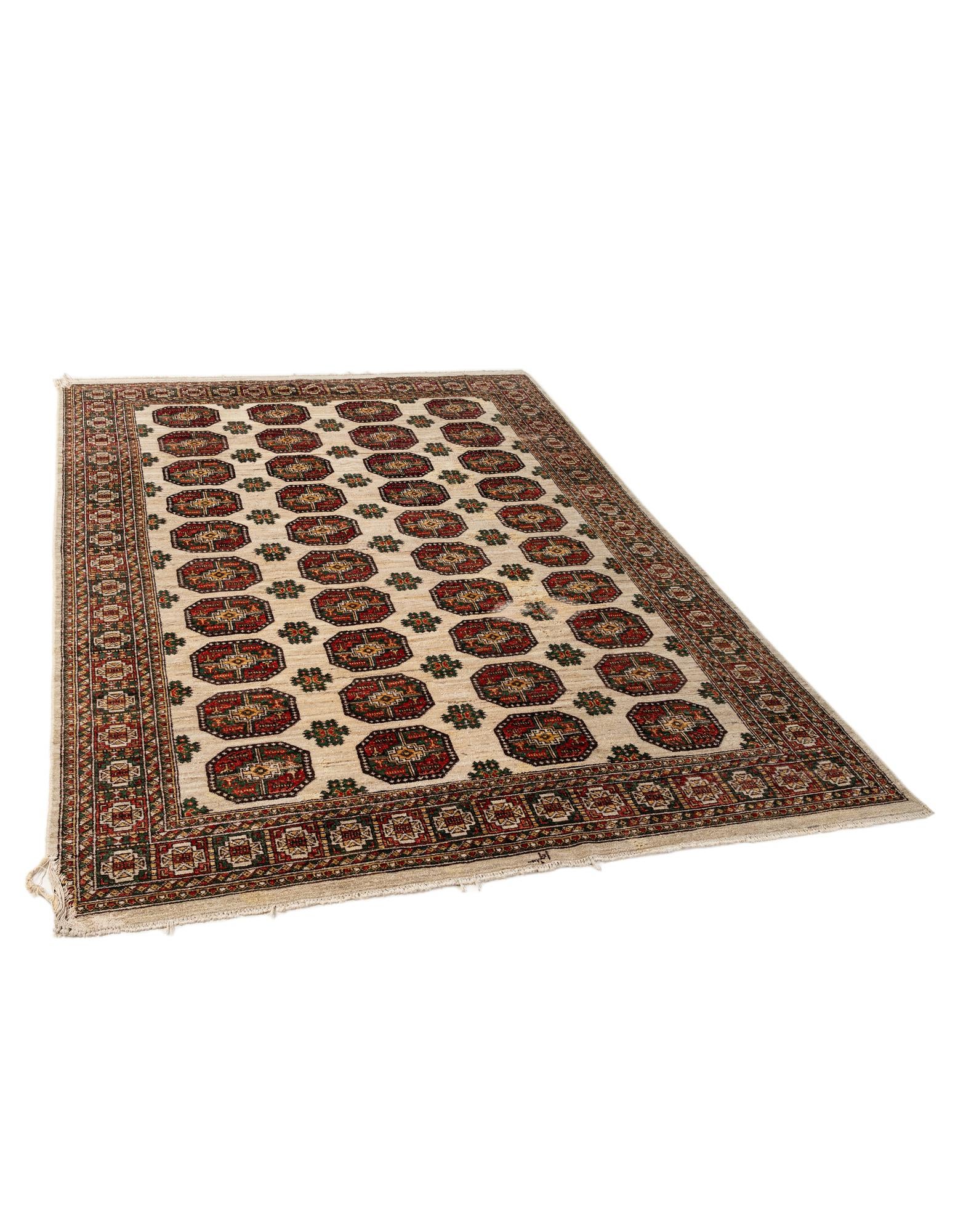 6' 6 x 9' 5 Hand Knotted Balouch Persian Wool Rug