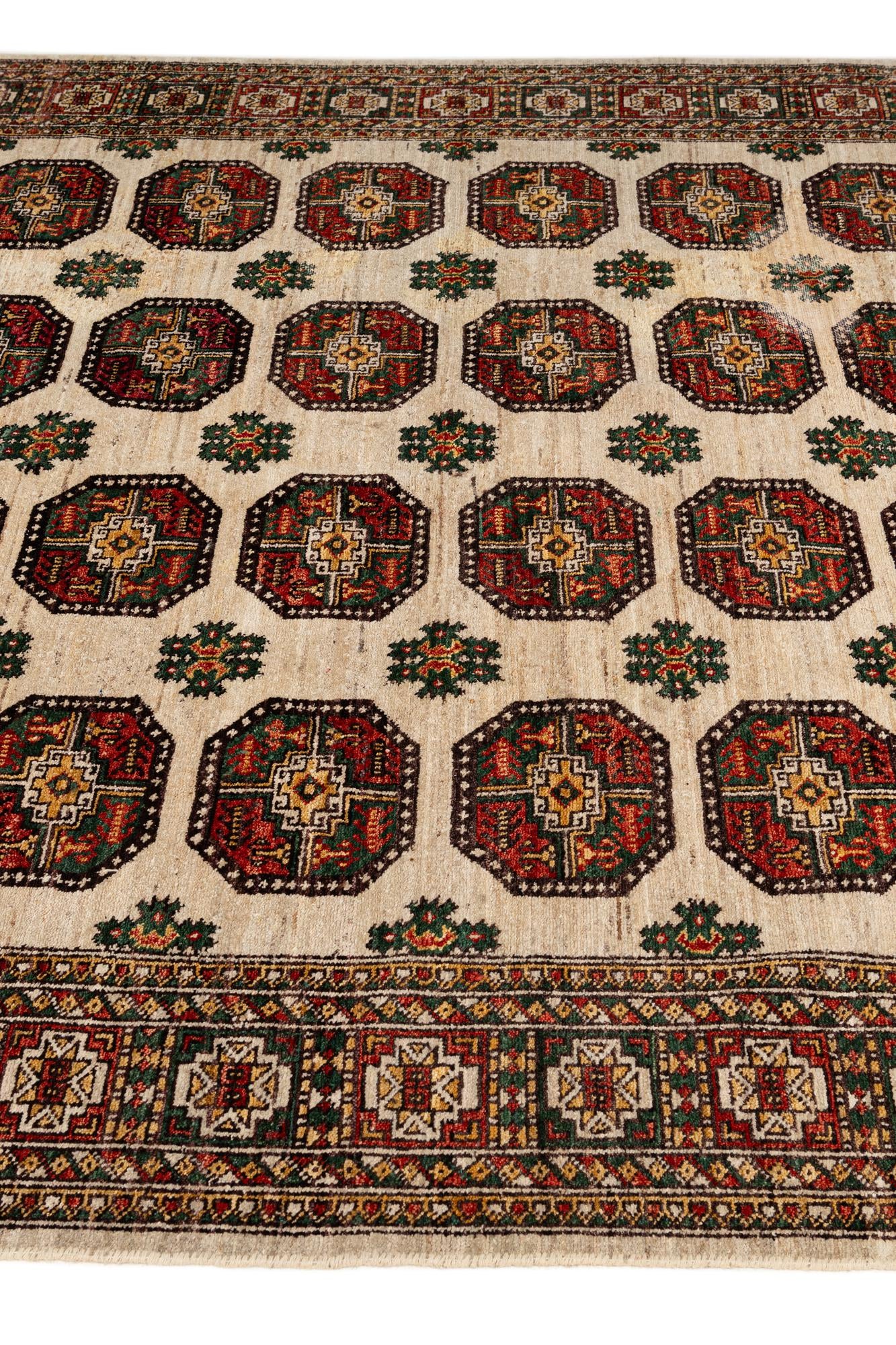 6' 6 x 9' 5 Hand Knotted Balouch Persian Wool Rug