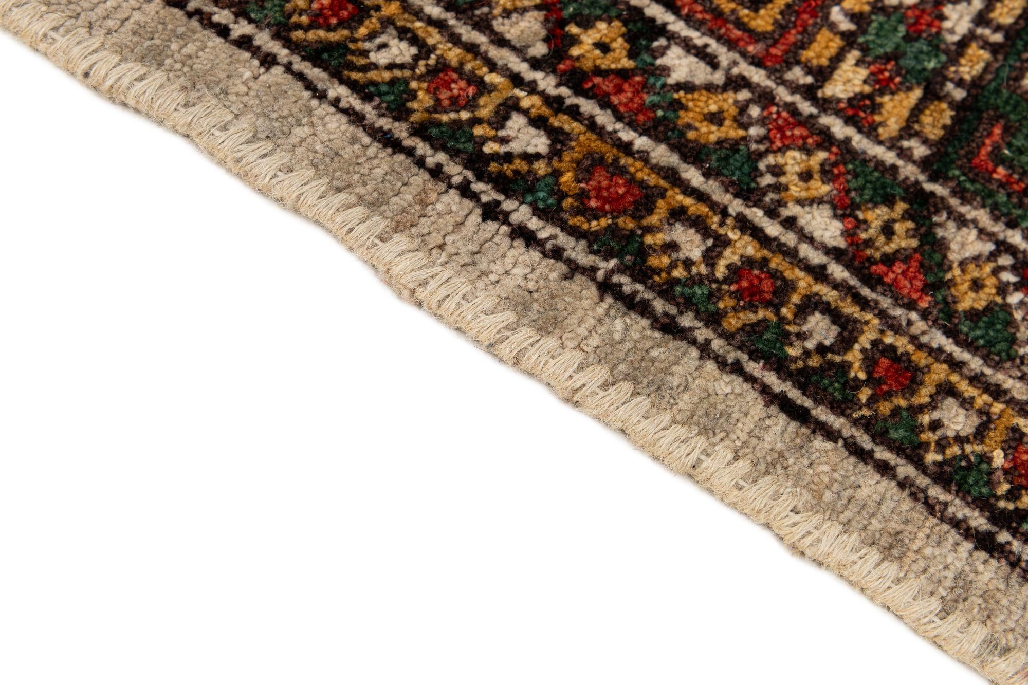 6' 6 x 9' 5 Hand Knotted Balouch Persian Wool Rug