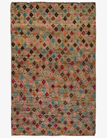 4' x 6' 1 Hand Knotted Balouch Wool Rug