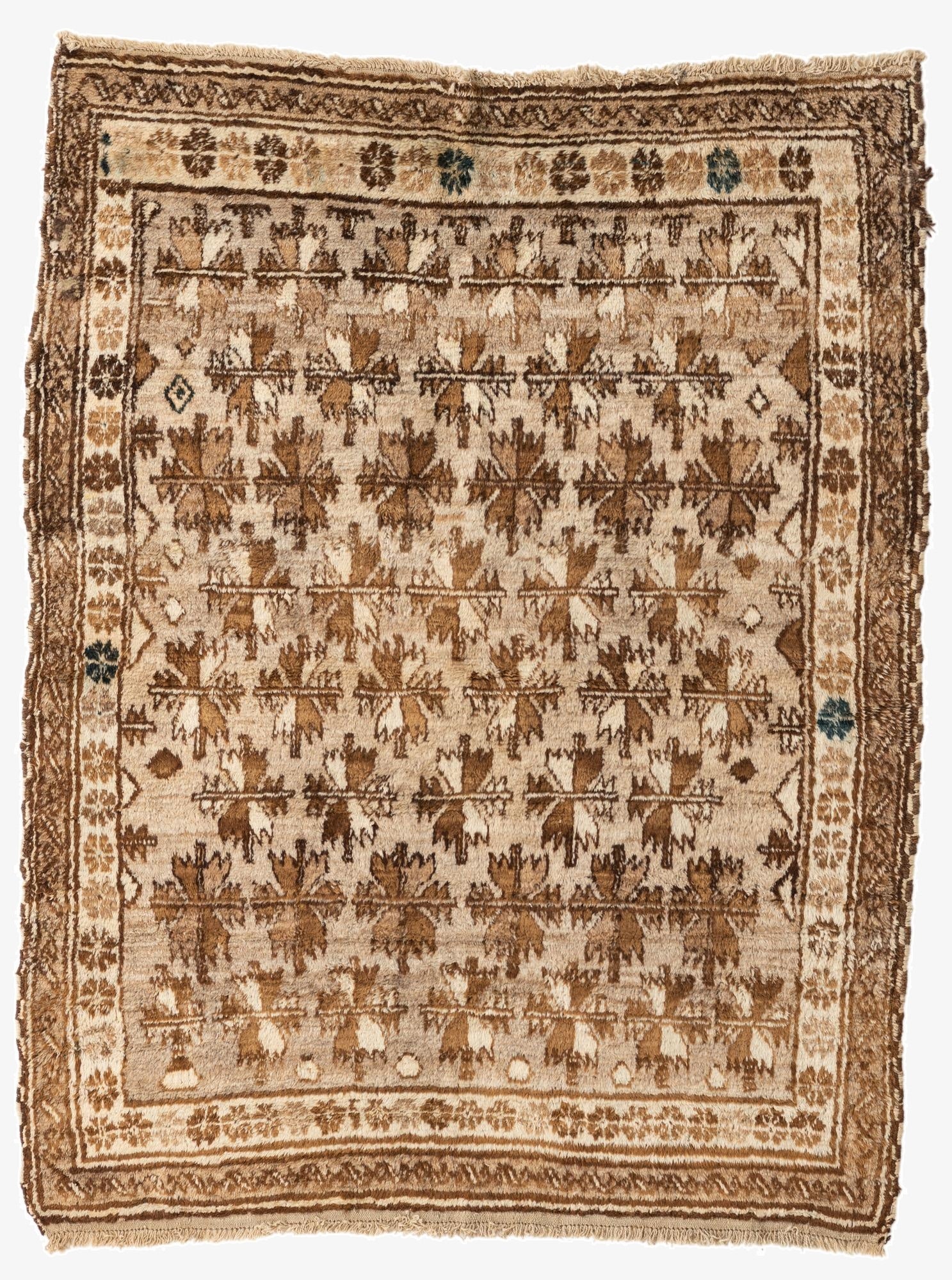 4' 4 x 5' 7  Hand Knotted Balouch Wool Rug