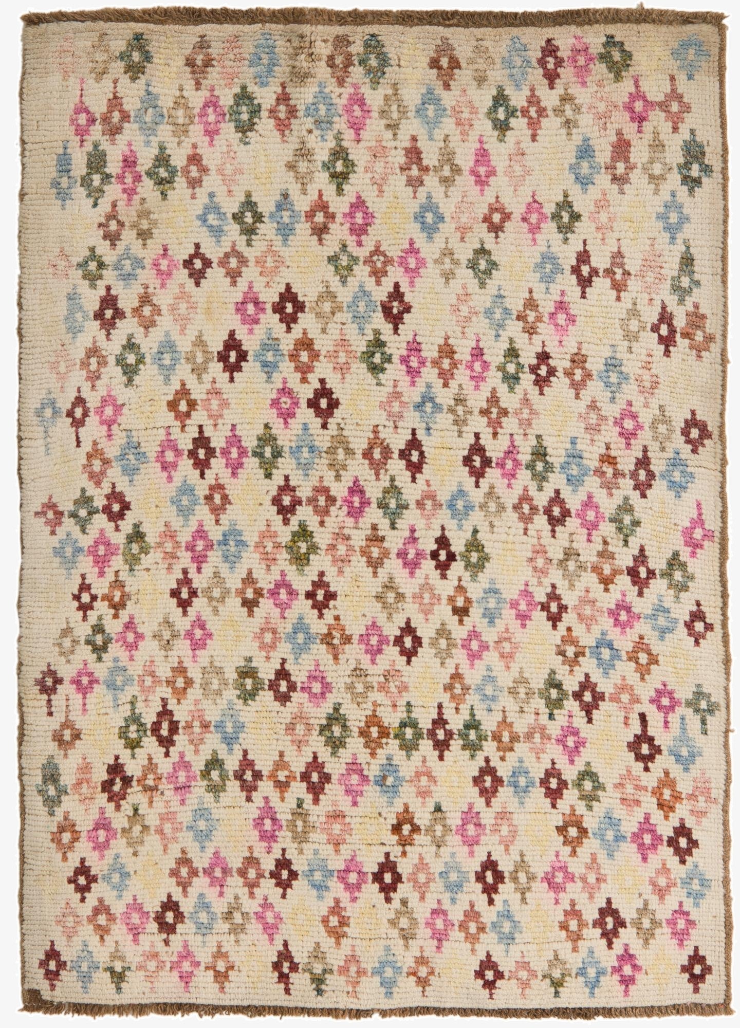 3' 2 x 4' 5  Hand Knotted Balouch Wool Rug