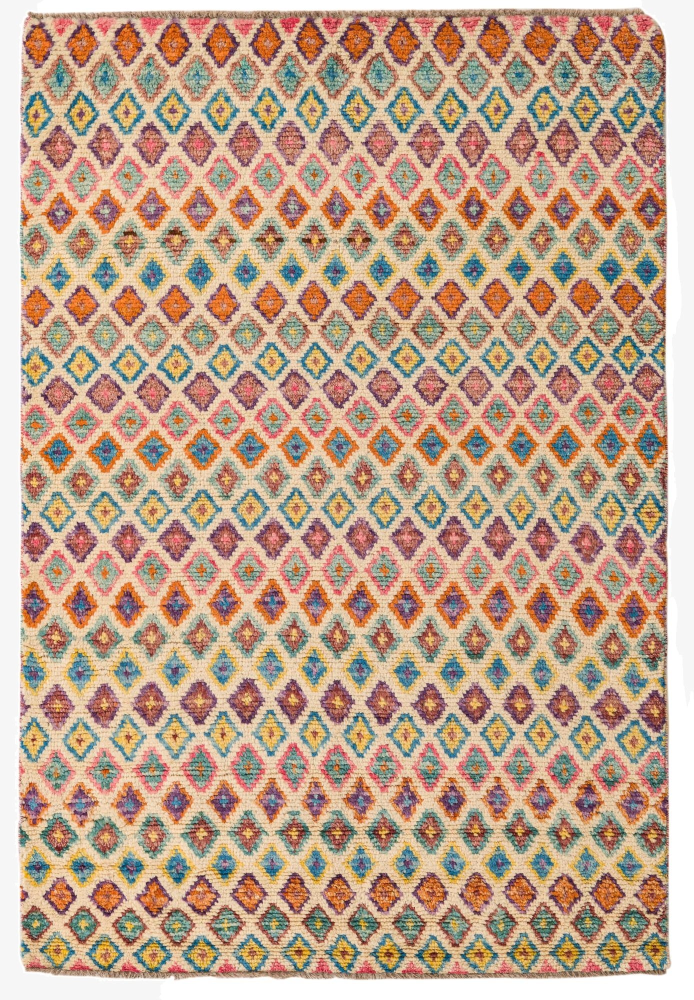 4' 5 x 6' 5  Hand Knotted Balouch Wool Rug