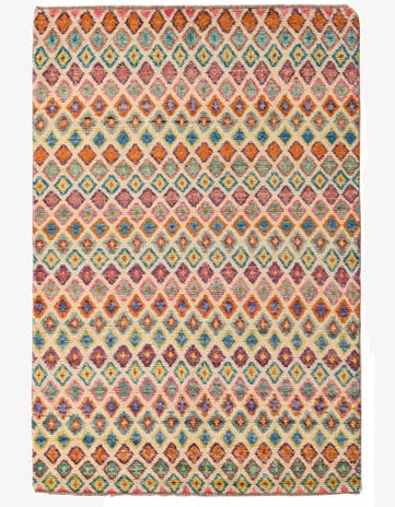 4' 5 x 6' 5 Hand Knotted Balouch Wool Rug