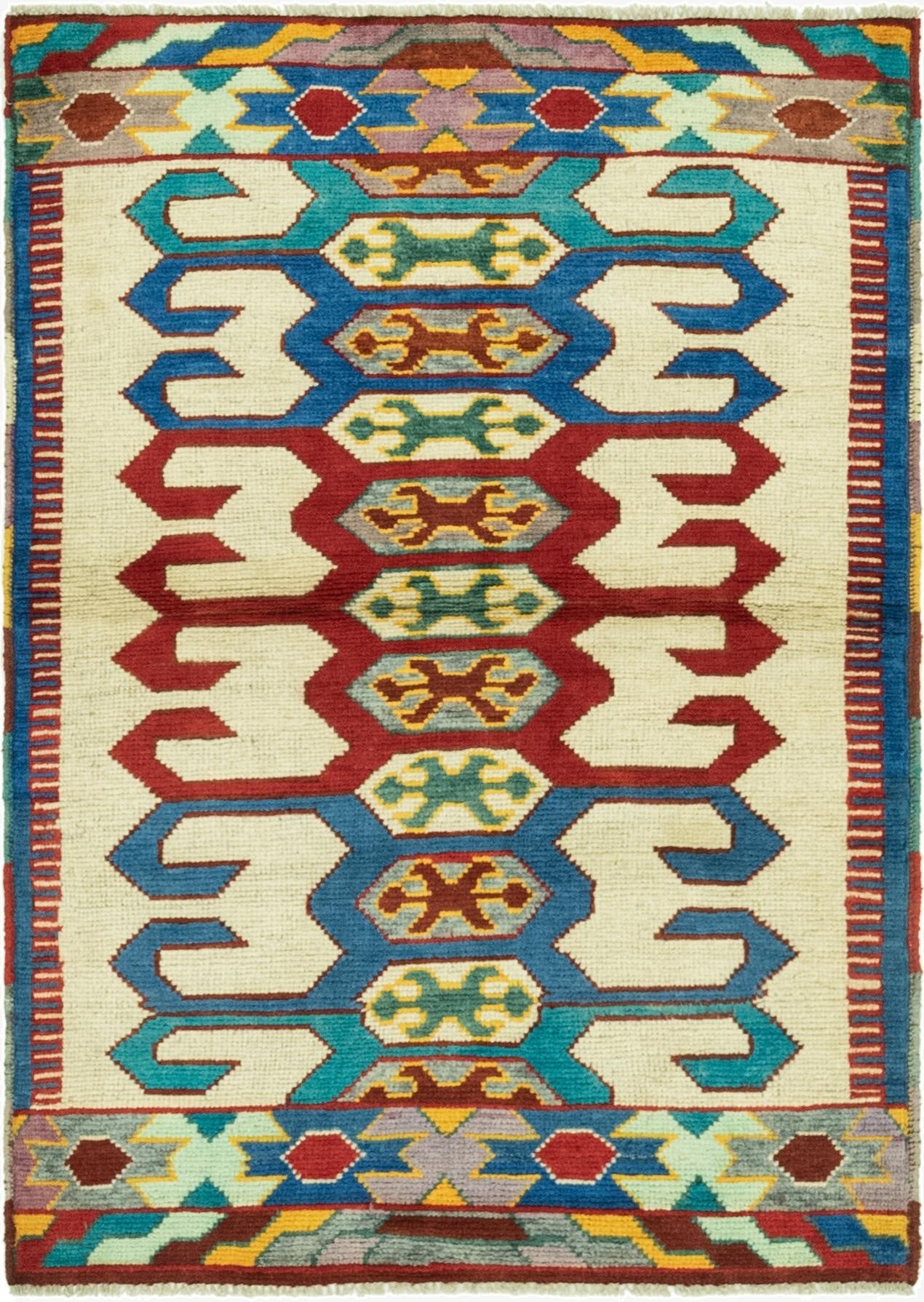 3' 2 x 4' 8  Hand Knotted Balouch Rug