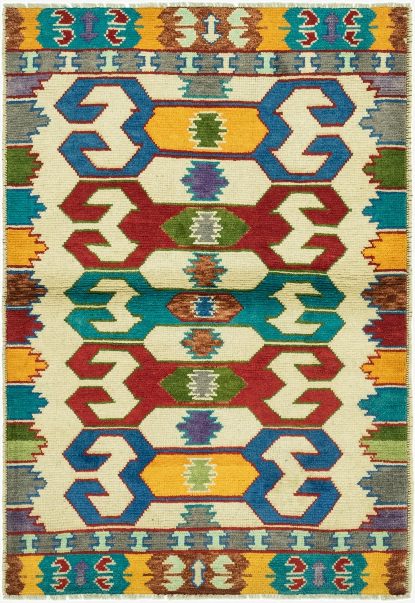 3' 5 x 5' 2  Hand Knotted Balouch Rug