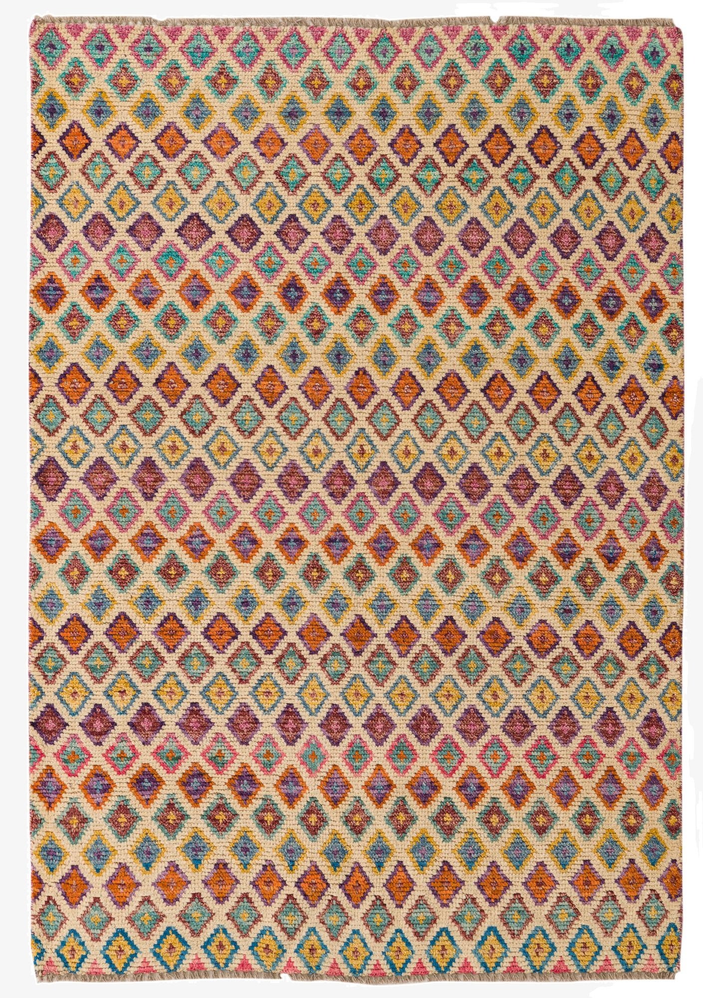 4' 3 x 6' 2 Hand Knotted Balouch Wool Rug