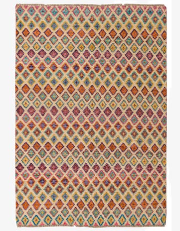 4' 3 x 6' 2 Hand Knotted Balouch Wool Rug