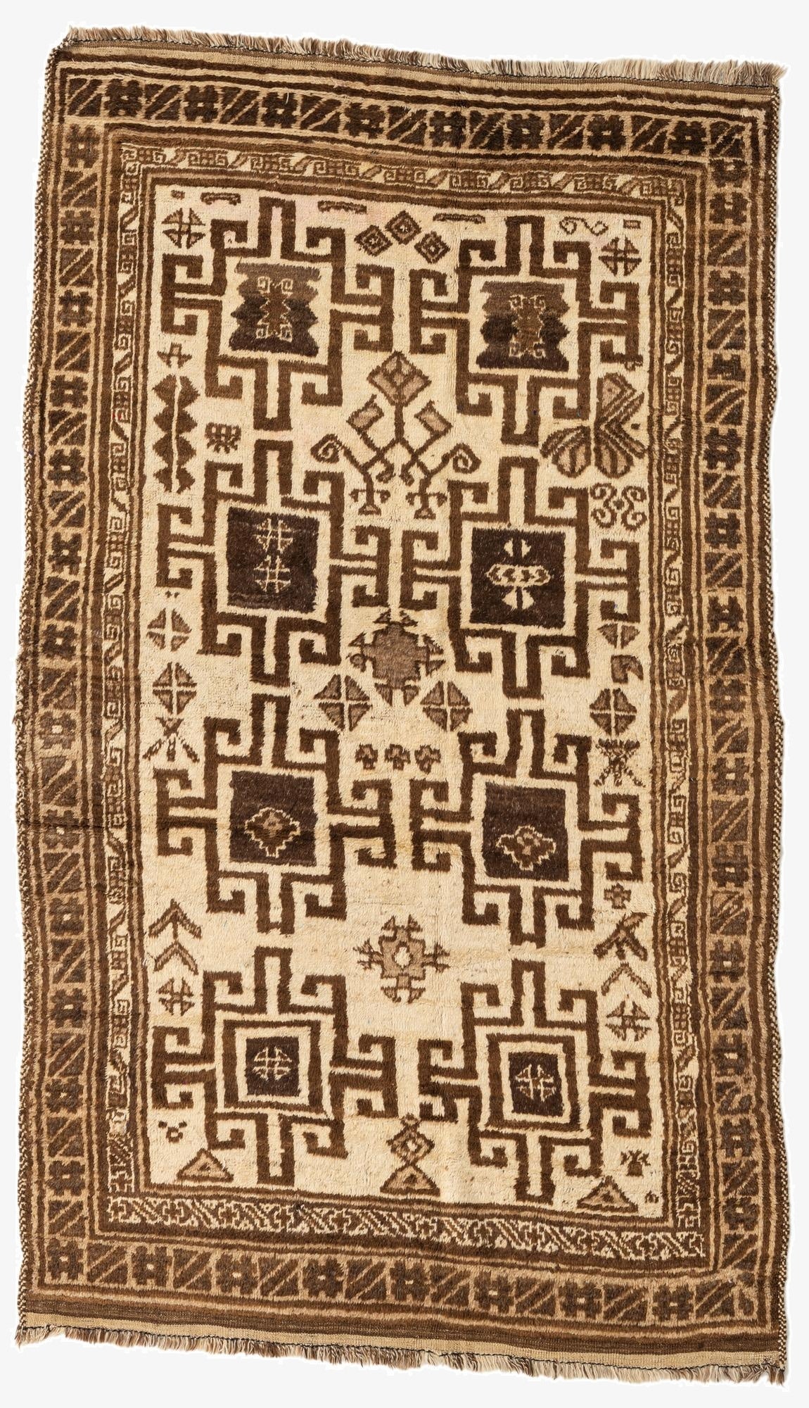 4' 10 x 9'  Hand Knotted Balouch Wool Rug