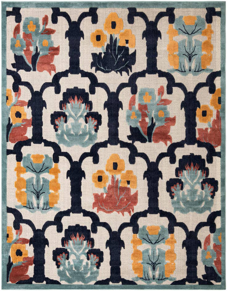 Detail image of 9' x 12' Easy-Clean Belize Indoor / Outdoor Rug