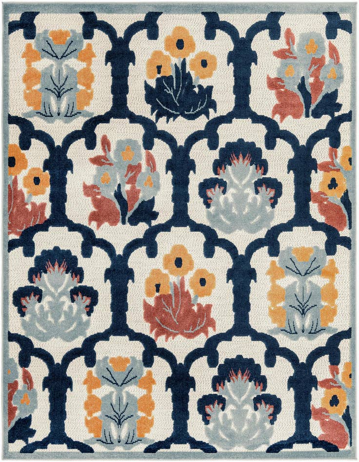 Detail image of 7' x 10' Easy-Clean Belize Indoor / Outdoor Rug