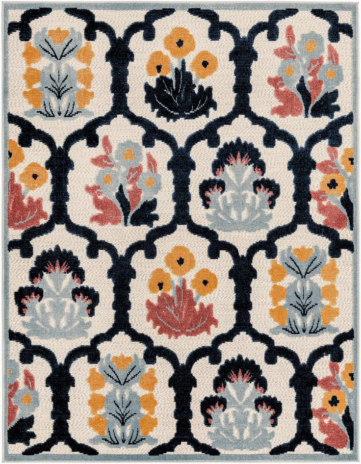 Detail image of 5' 3 x 8' Easy-Clean Belize Indoor / Outdoor Rug