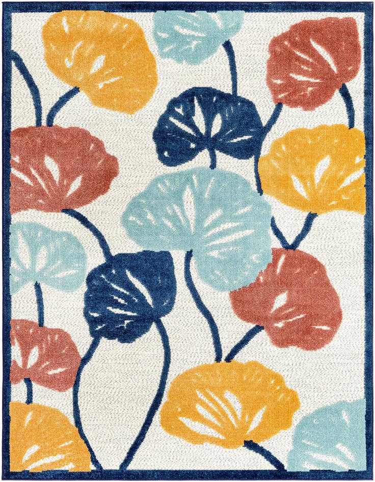 Detail image of 5' 3 x 8' Easy-Clean Belize Indoor / Outdoor Rug
