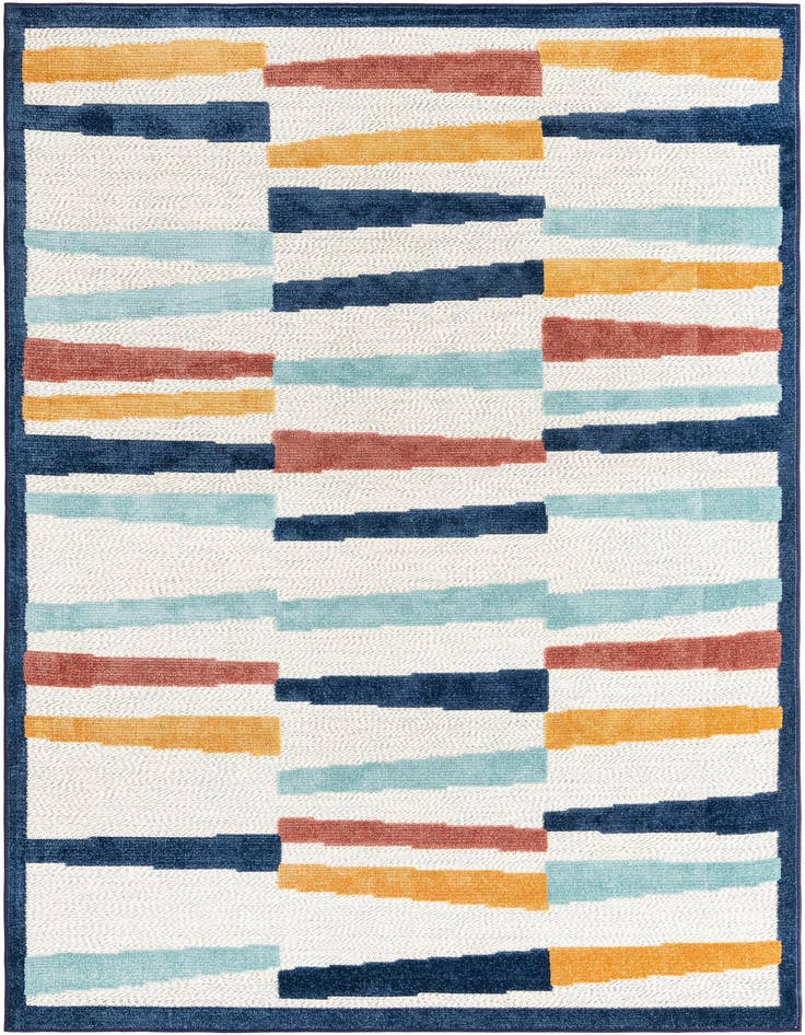 Detail image of 6' x 9' Easy-Clean Belize Indoor / Outdoor Rug