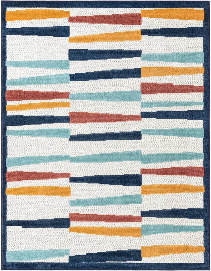 Detail image of 5' 3 x 8' Easy-Clean Belize Indoor / Outdoor Rug