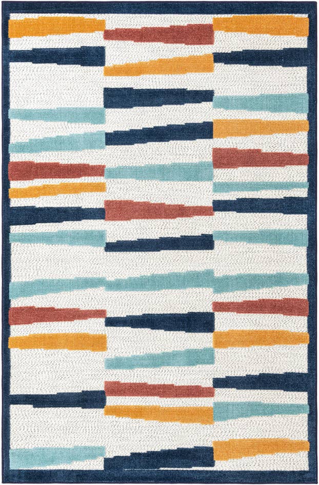 Detail image of 5' 3 x 8' Easy-Clean Belize Indoor / Outdoor Rug