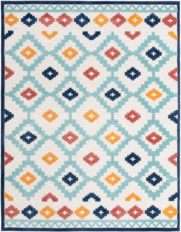 Detail image of 9' x 12' Easy-Clean Belize Indoor / Outdoor Rug