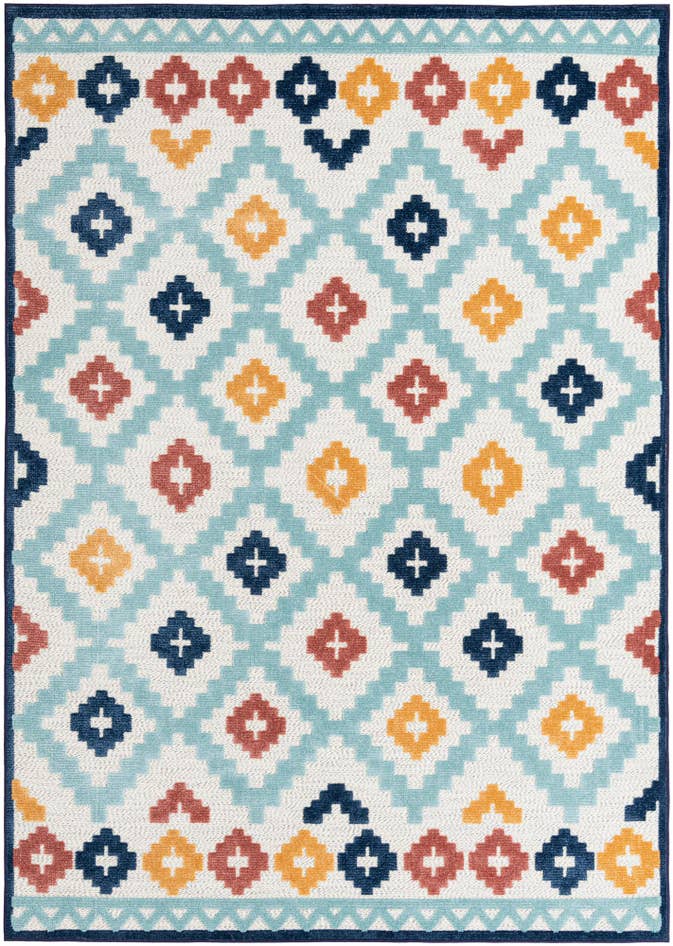 Detail image of 7' x 10' Easy-Clean Belize Indoor / Outdoor Rug