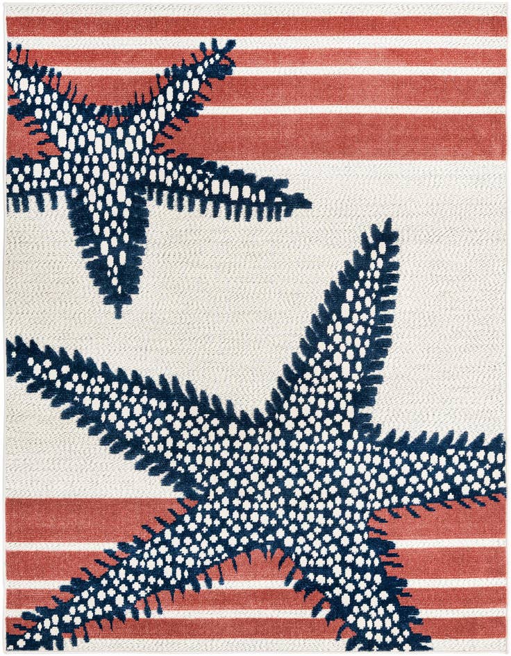 Detail image of 5' 3 x 8' Easy-Clean Belize Indoor / Outdoor Rug