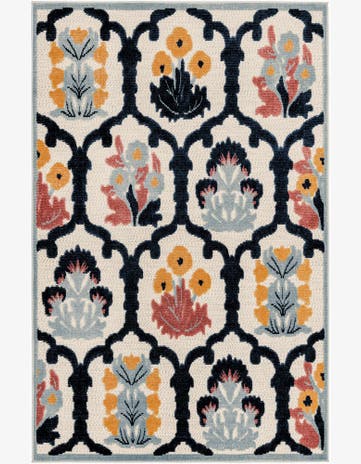 Ivory Easy-Clean Belize Indoor / Outdoor Rug
