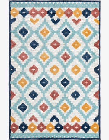 5' 3 x 8' Easy-Clean Belize Indoor / Outdoor Rug