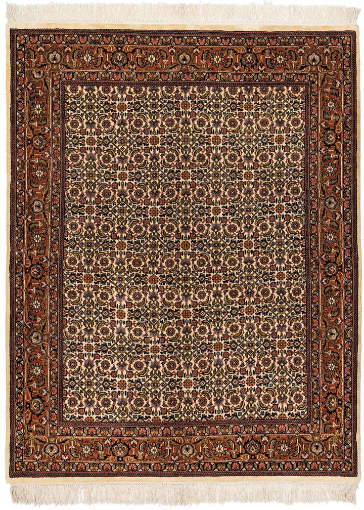4' 9 x 6' 4 Hand Knotted Bidjar Oriental Wool Rug