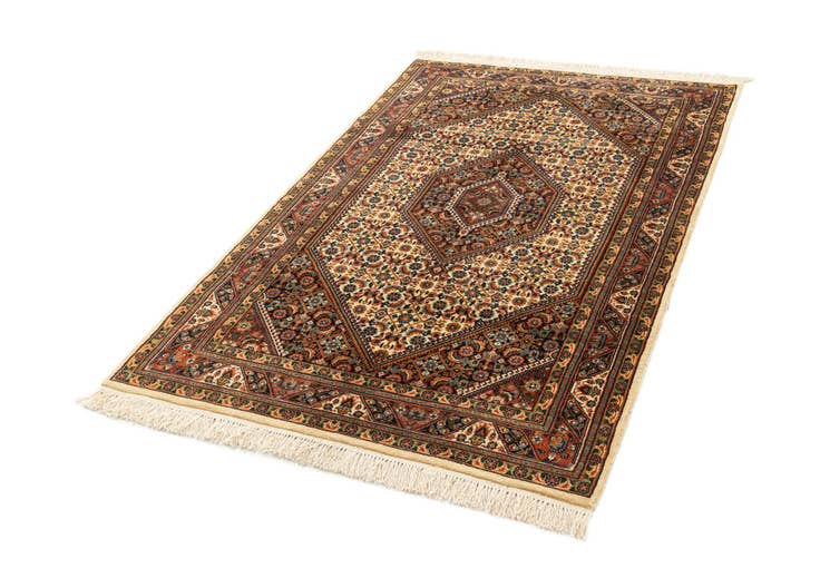 Detail image of 4' 2 x 6' 9 Hand Knotted Bidjar Oriental Wool Rug
